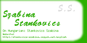 szabina stankovics business card